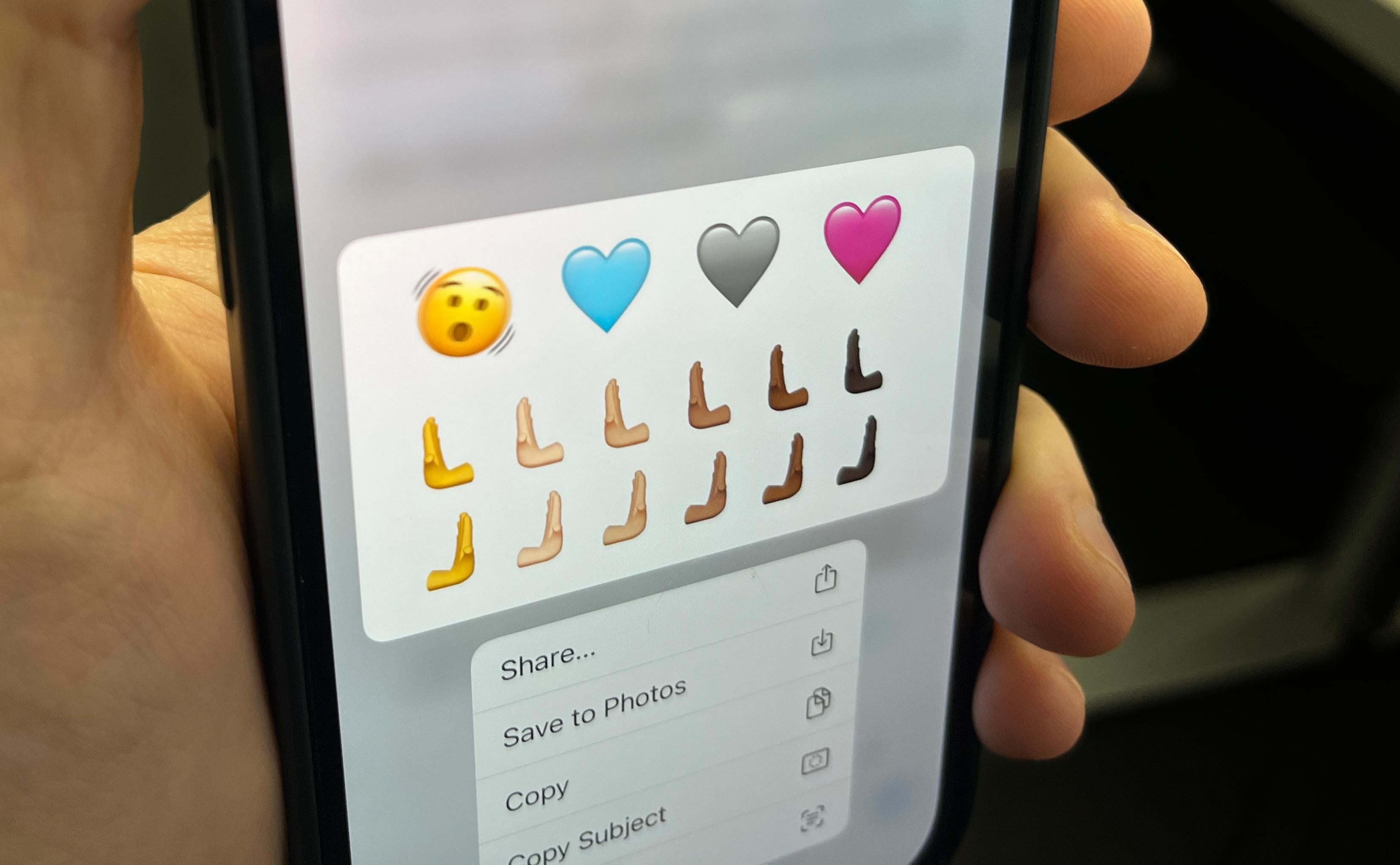 Her er noen av de nye emojiene som er på vei. 