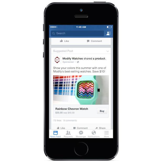 Facebook sin «Kjøp»-knapp er for øyeblikket i en testfase.Foto: Facebook