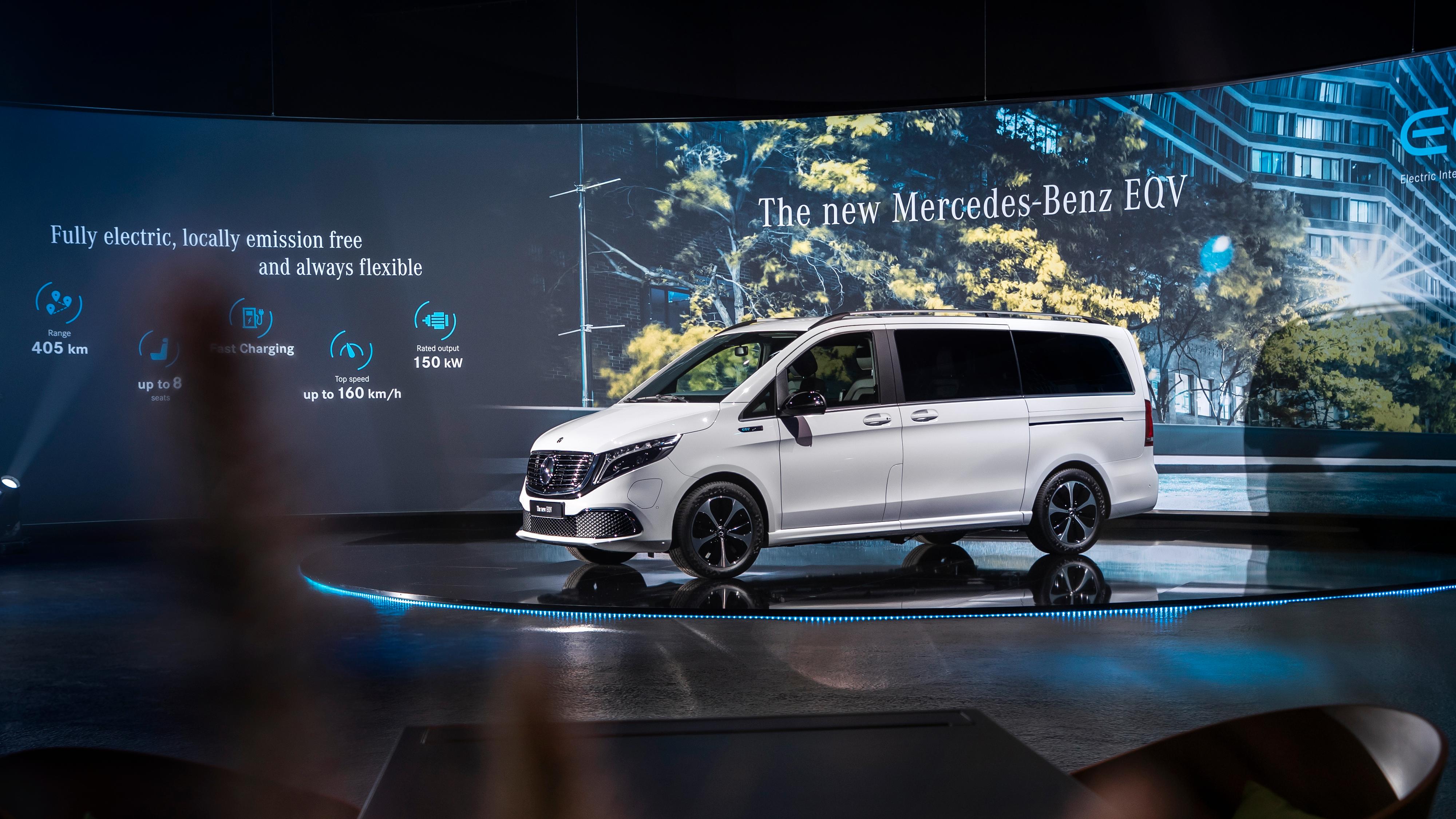 Mercedes-Benz viser EQV med et batteri på hele 100 kWh