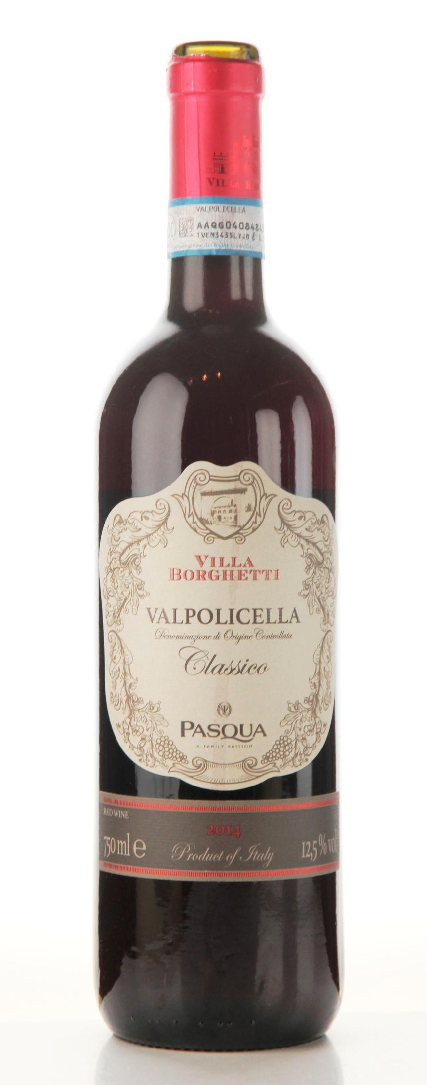 KARAKTER 6: Villa Borgetti Valpolicella Clssico 2014/2015 kan også drikkes til lette italienske matretter.