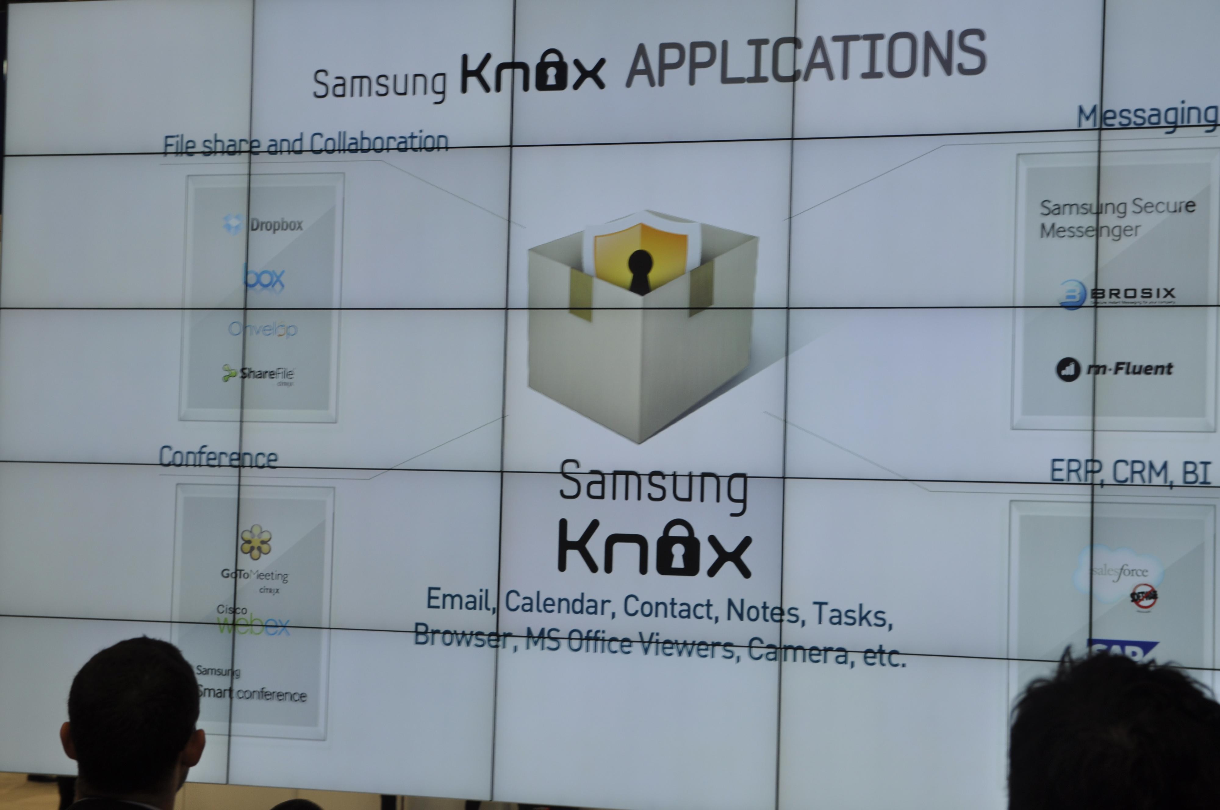Samsung Knox er en tjeneste for bedrifter som krever ekstra sikkerhet. Her har blant annet amerikanske sikkerhetsmyndigheter bidratt til utviklingen. Knox vil bli tilgjengelig i Norge fra juni.Foto: Finn Jarle Kvalheim, Mobilen.no
