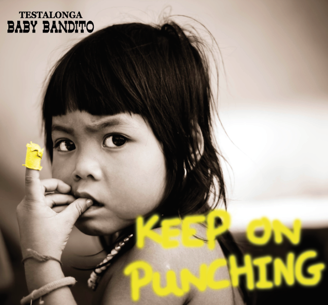 «KEEP ON PUNCHING»: Det er spesielt denne etiketten i vinserien «Baby bandito» som vekker oppsikt. 