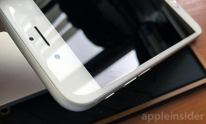 Dette bildet fra Apple Insider viser riper i en iPhone 6-skjerm.Foto: Appleinsider.com