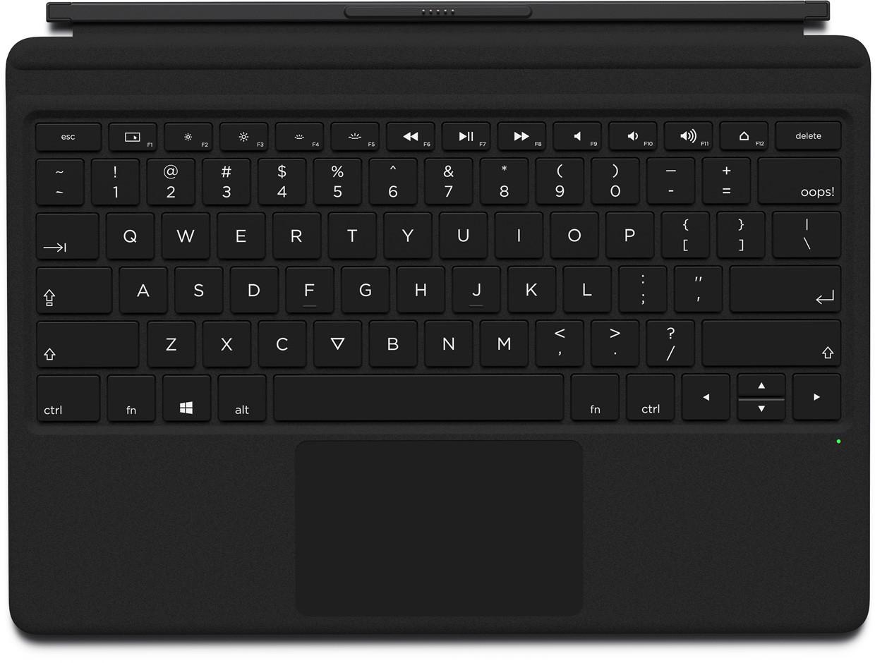 Tastaturet kan brukes både tilkoblet skjermen og trådløst over bluetooth.