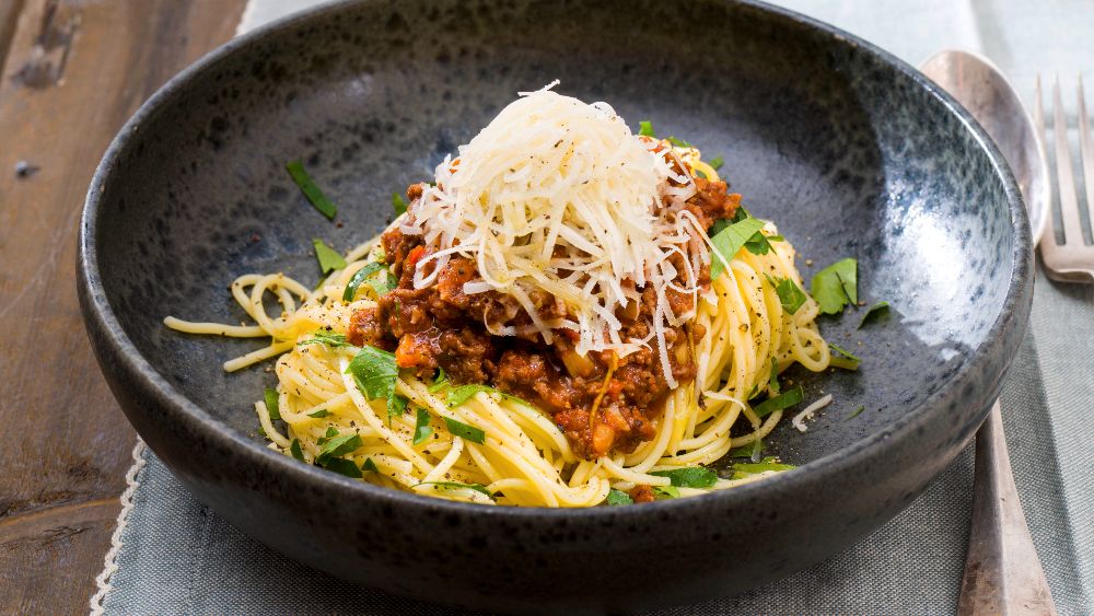 Spaghetti bolognese på älg 