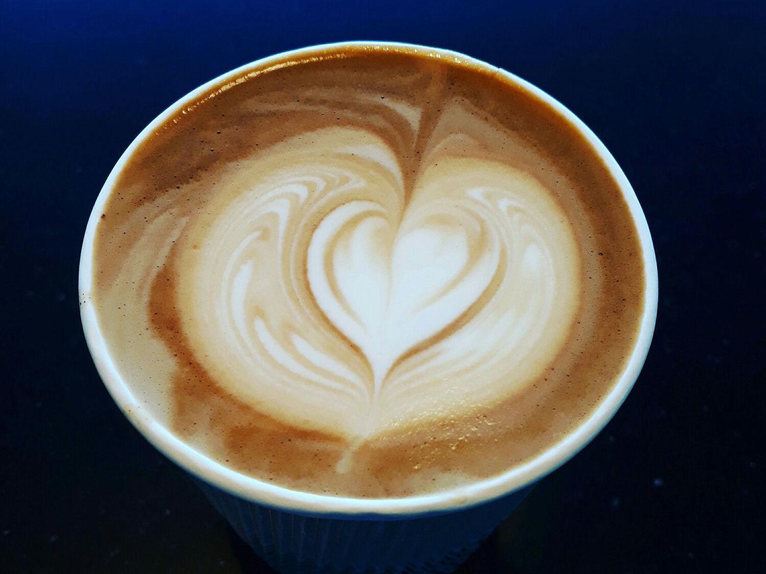 ELEGANT: Et klassisk lattekunst-hjerte. Foto: Giuseppe Alessandro Palella