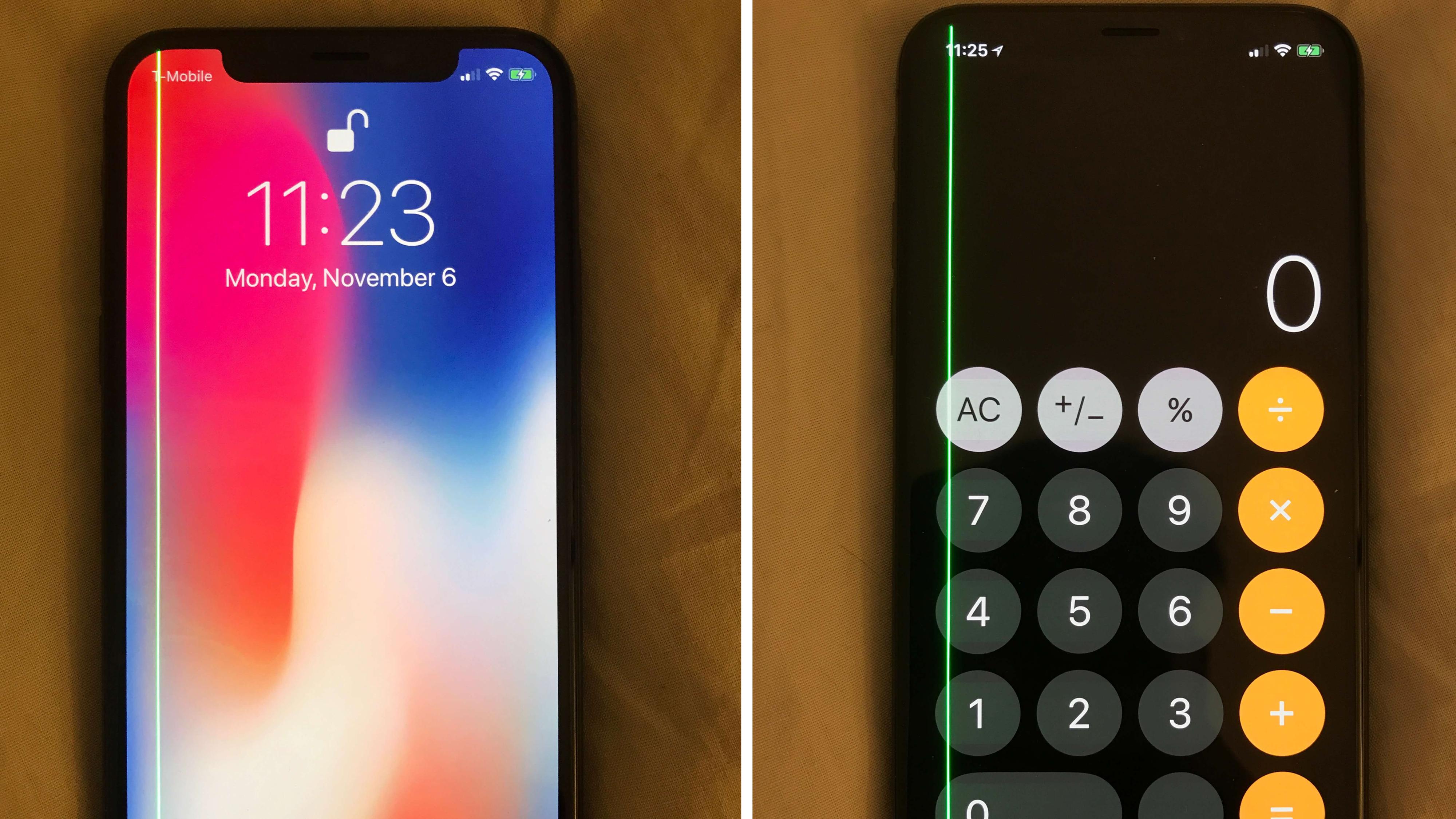 iPhone X-eiere melder om en mystisk grønn stripe på skjermen