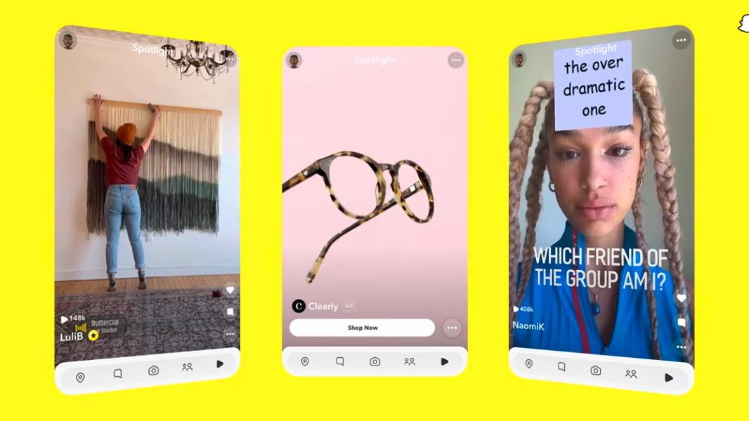 Snapchat får annonser både i kortvideoformatet Spotlights og ikke minst i chatboten My AI. 