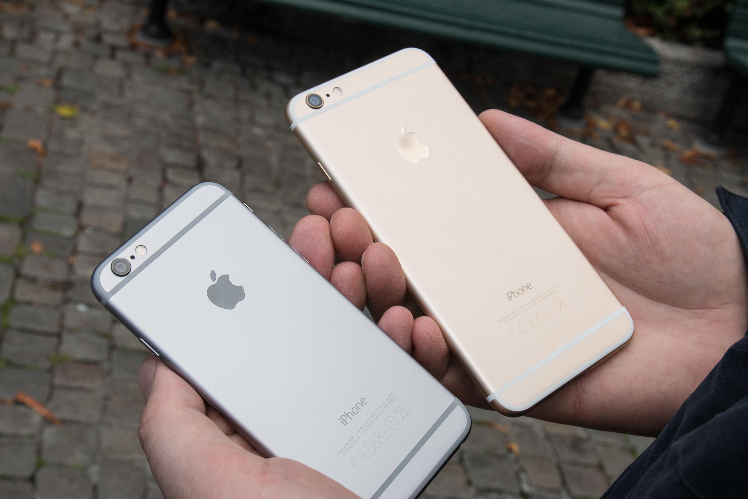 Med de to nye iPhone 6-modellene øket Apple skjermstørrelsen, og salget eksploderte. Foto: Jørgen Elton Nilsen, Tek.no