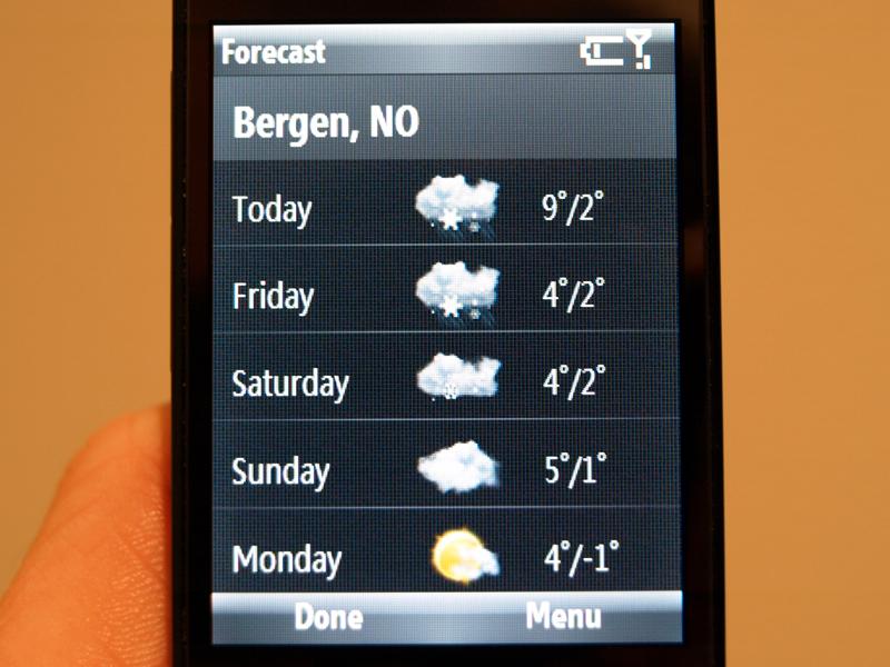 Ikke mye regn i Bergen...