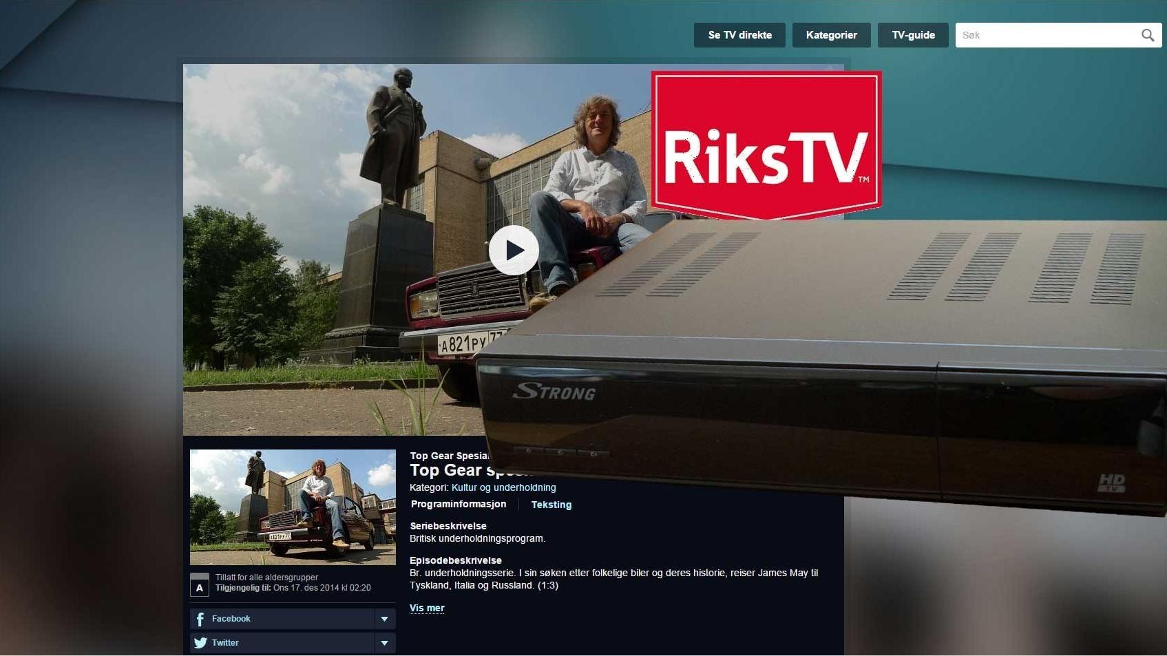 RiksTV gir deg nå NRKs arkiver på dekoderen