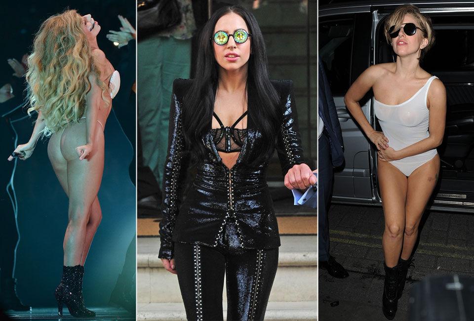 EKSENTRISK: Det er liten tvil om at Lady Gaga elsker oppmerksomhet - ellers hadde hun neppe kledd seg i disse antrekkene. Foto: NTB Scanpix/Getty Images/All Over Press