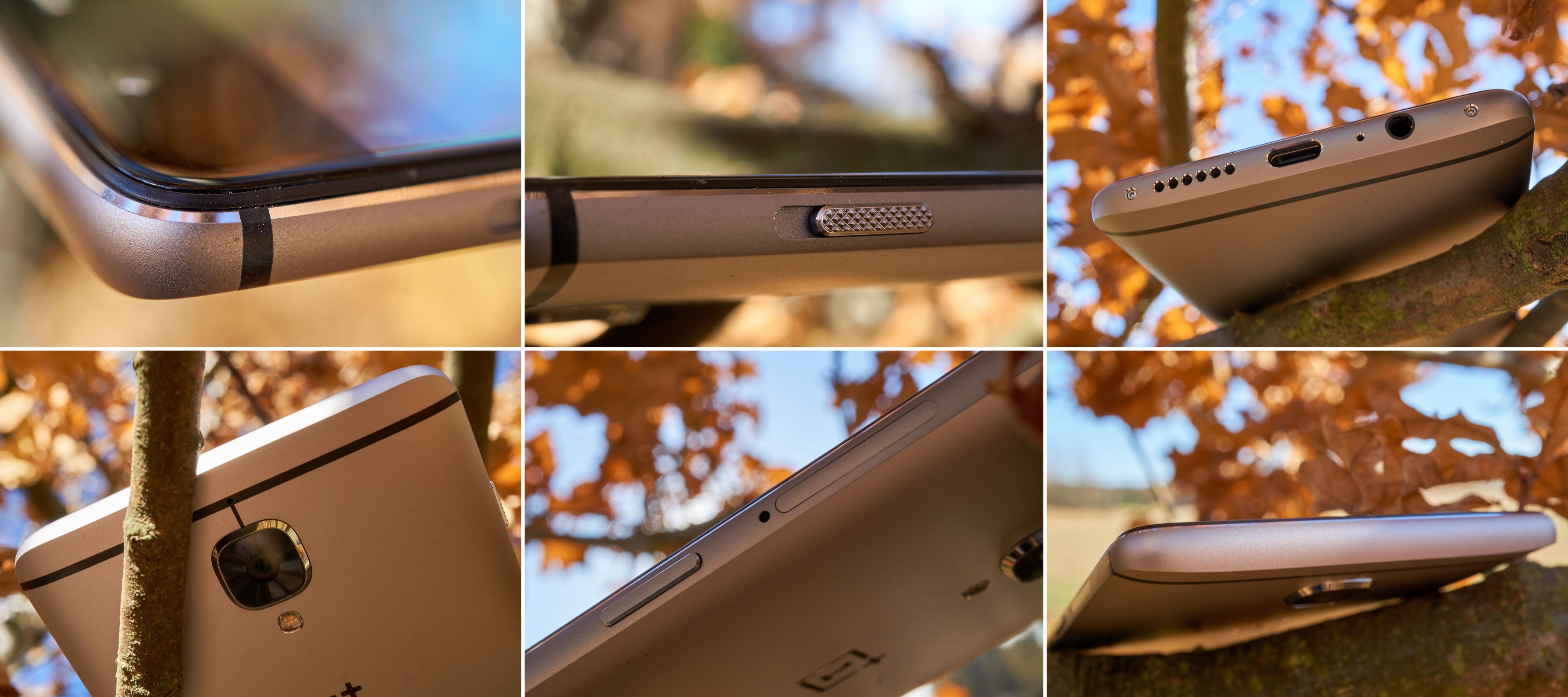 OnePlus 3 er en svært slank og gjennomført designet telefon.