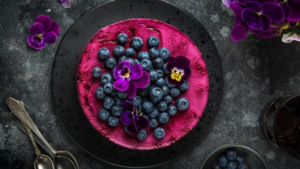 Blåbärscheesecake – vegansk och glutenfri