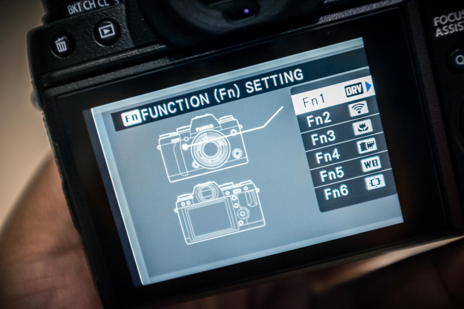 Fujifilm har gjort det enkelt å stille inn Fn-knappene på X-T1. (Foto: Johannes Granseth)