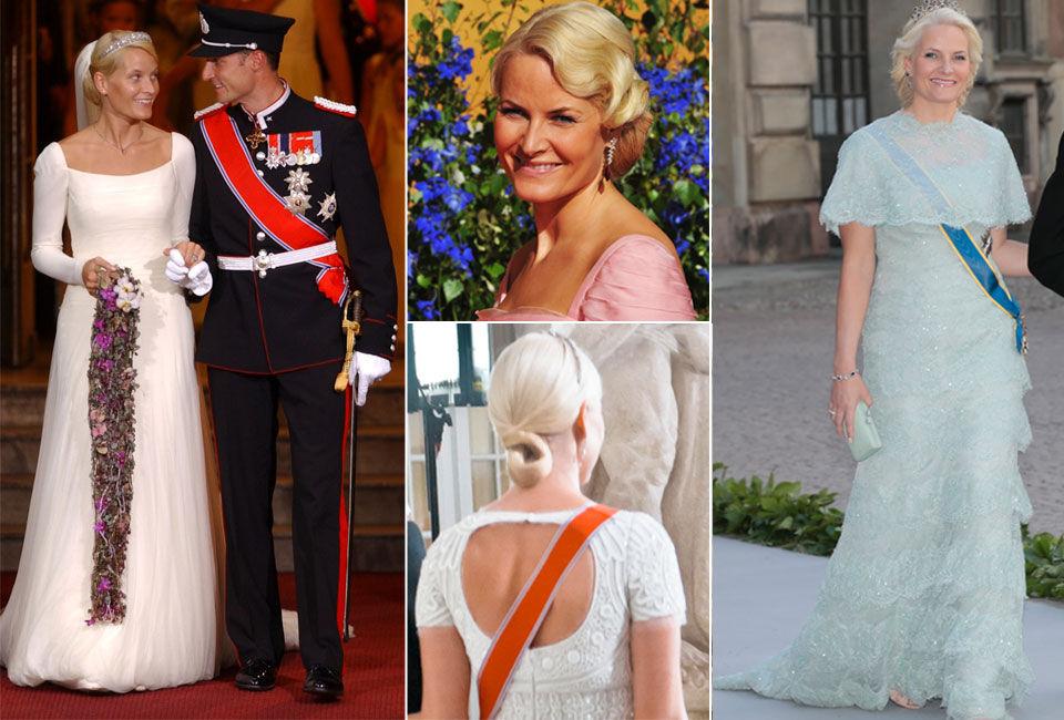 HØYDEPUNKTER: Kronprinsessen har hatt en rekke store moteøyeblikk siden hun ble en offentlig person. Foto: NTB Scanpix