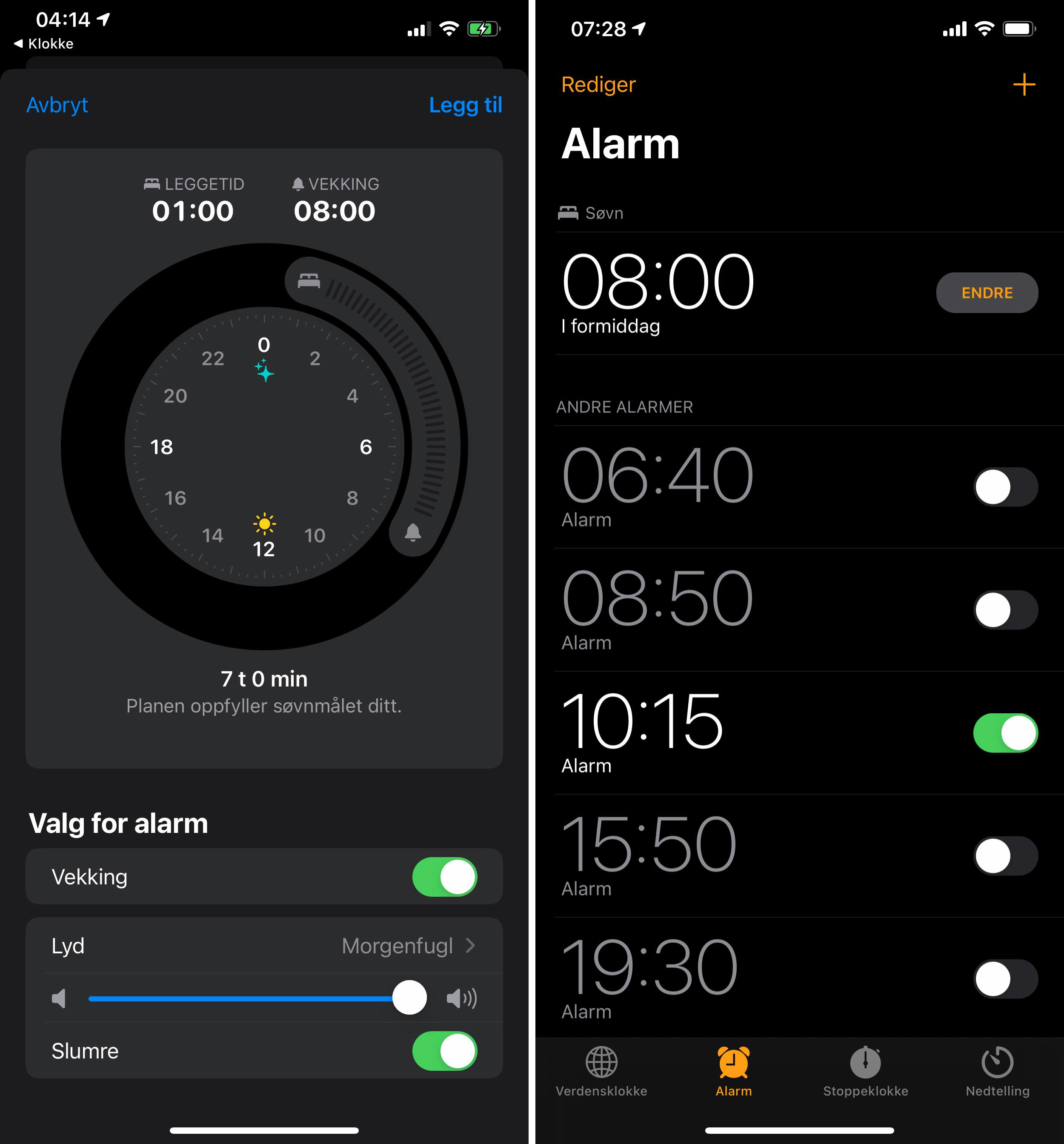 iOS 14 skal hjelpe til med søvnen også. En egen hjelper skal prøve å dytte deg til sengs på kveldene, og telefonen kvitterer med «Sov godt» på låseskjermen i perioden du regner med å skulle sove.