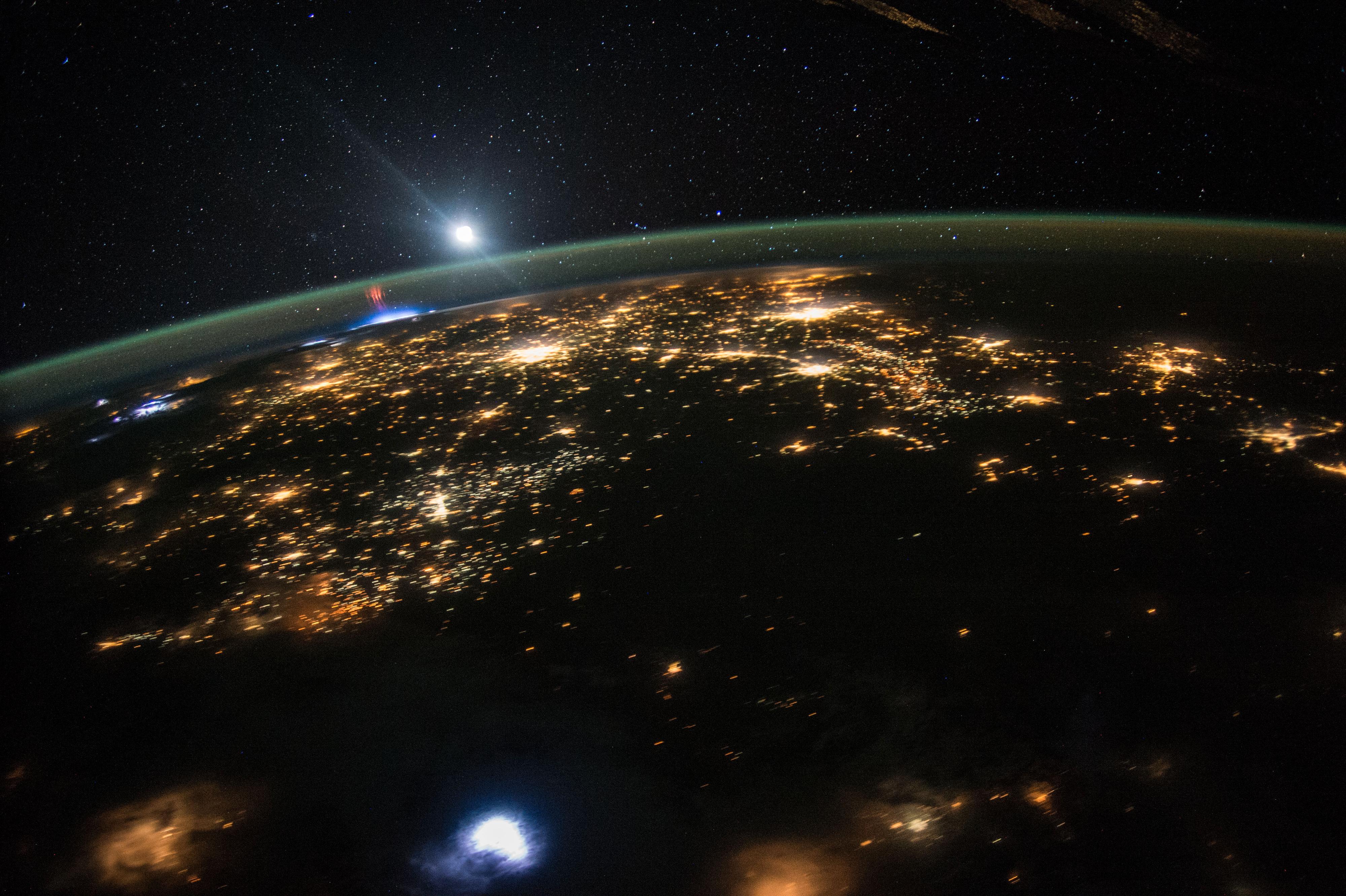 Over Missouri eller Illinois. Foto: NASA