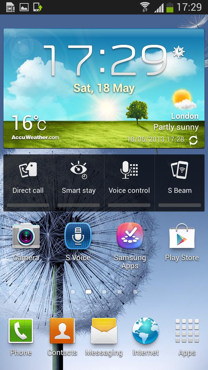 Skjermbilde fra Android 4.2.2 på Samsung Galaxy S III.Foto: Sammobile.com