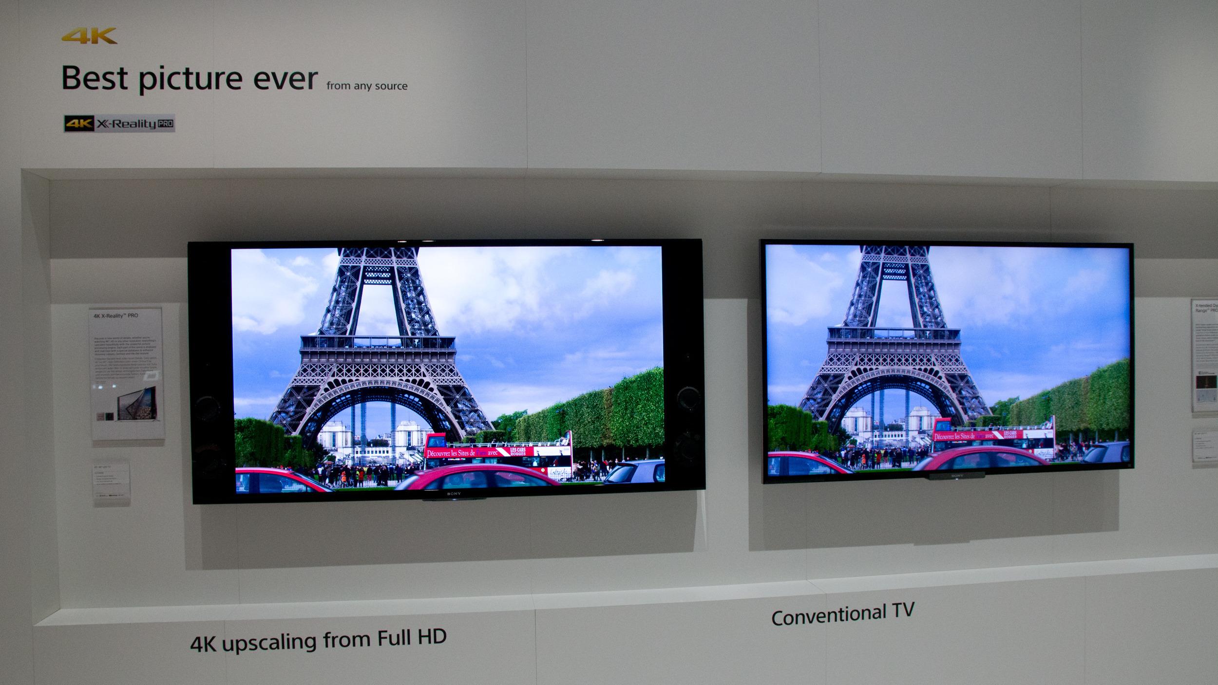 Sony forsøker å vise deg hvorfor det er en god grunn å kjøpe TV-er nettopp fra dem. .Foto: Rolf B. Wegner, Hardware.no