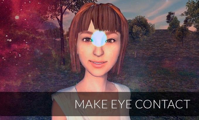 Øyesporingen gjør det blant annet mulig å ha øyekontakt med spillfigurer. Foto: Kickstarter