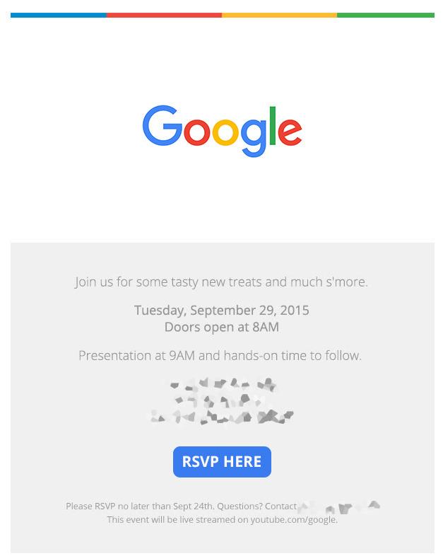 Slik ser invitasjonen fra Google ut. Foto: Google