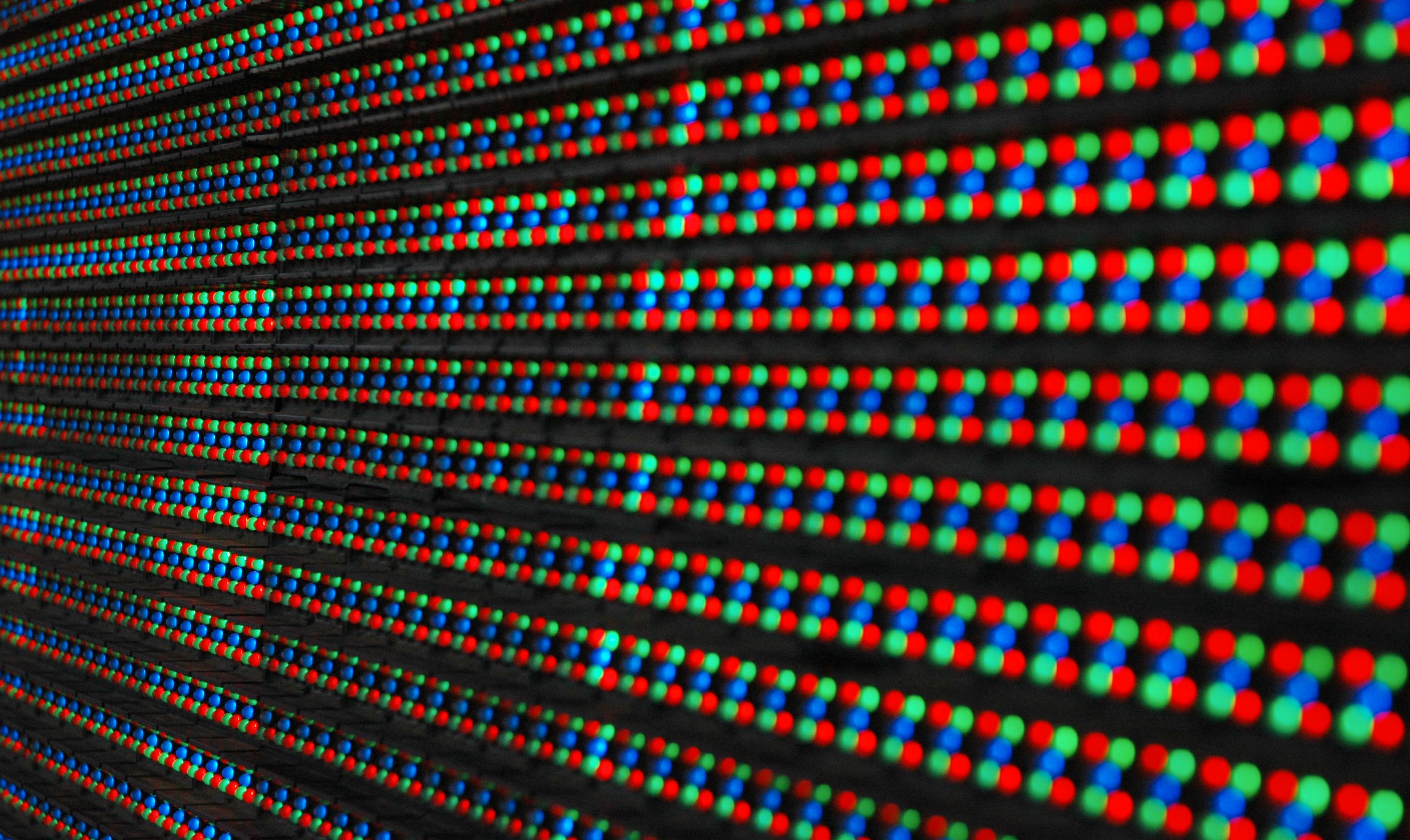 Nærbilde av baklys til en LED LCD-skjerm.
(Foto: stock.xchng).