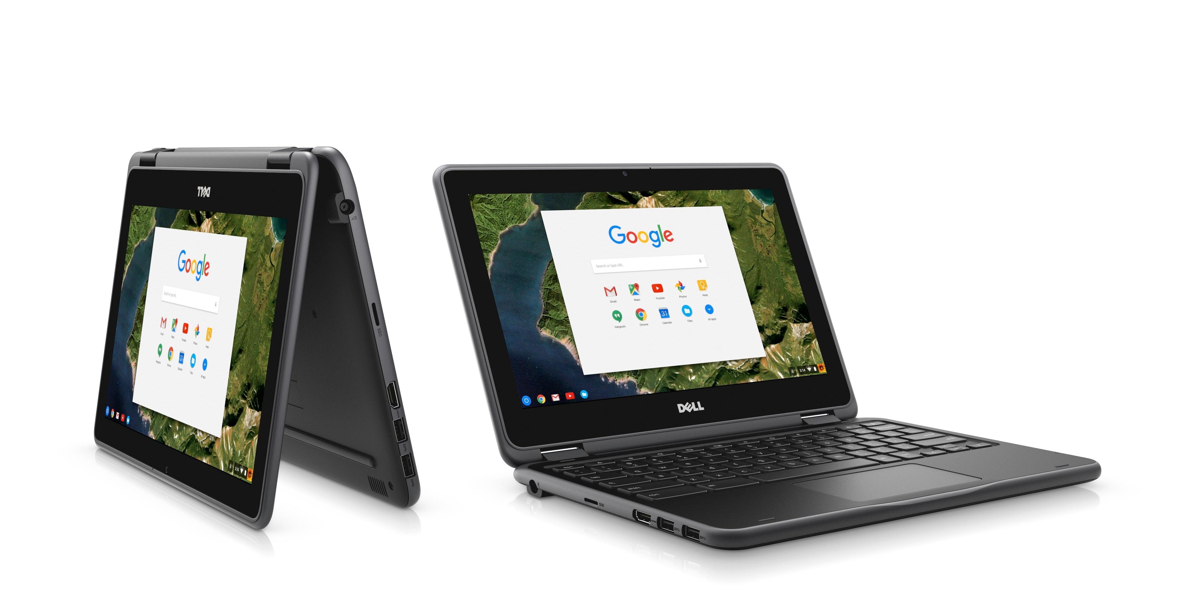 Det har allerede begynt å komme konverterbare Chromebook-er som kan brukes som nettbrett, for eksempel Dell Chromebook 11 Convertible.