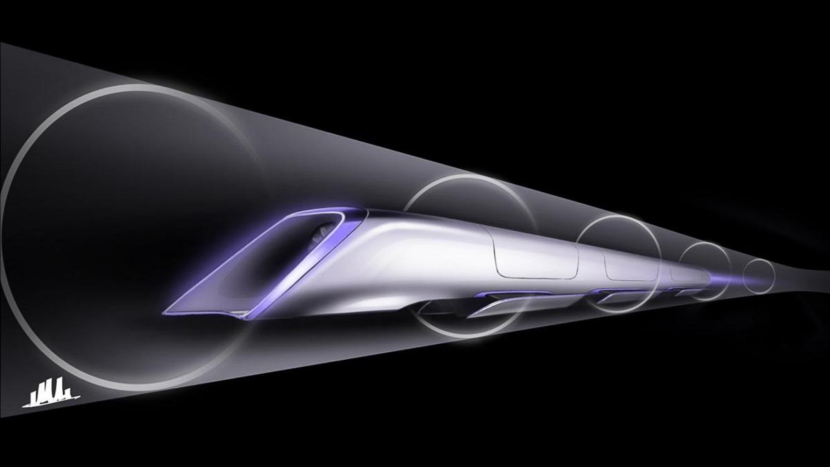 Elon Musks konsepttegning av en kapsel. Foto: Elon Musk