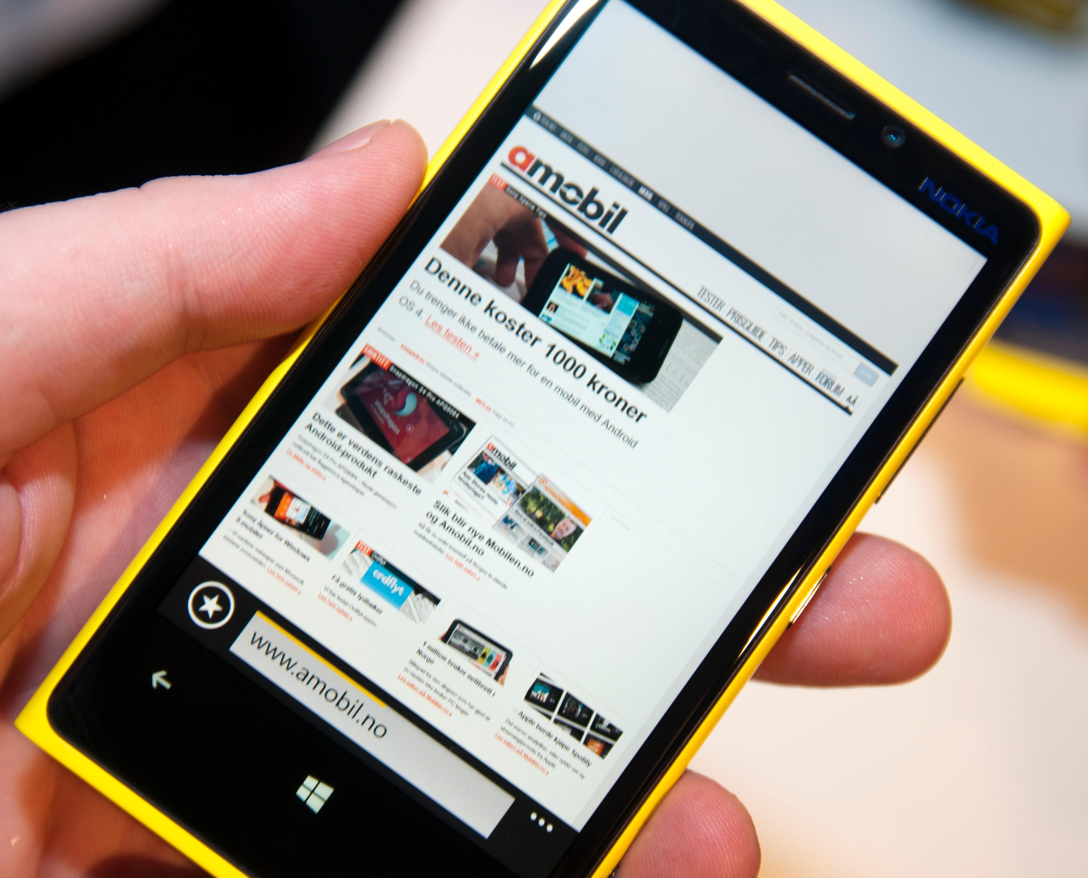 Windows Phone 8 fremstår som lynraskt &ndash; iallfall de delene av det vi har fått prøve.