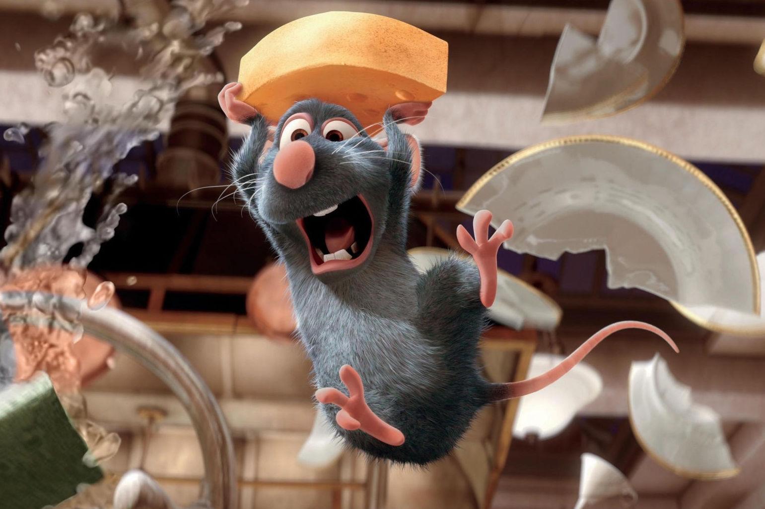 KJØKKENROTTE: Den animerte filmen om rotten Remy som vil bli kokk er underholdende både for store og små. Foto: Pixar