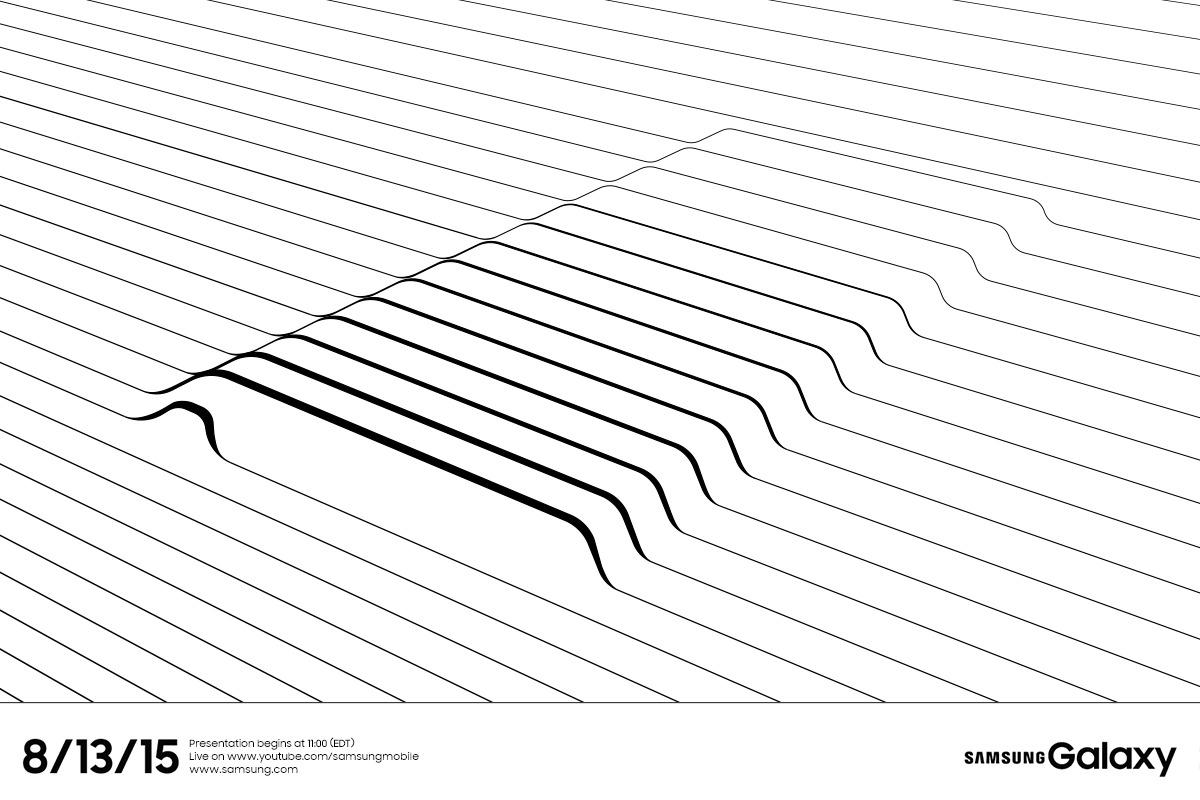 Dette er Samsungs teaser-bilde av det vi må anta er Galaxy Note 5. Foto: Samsung