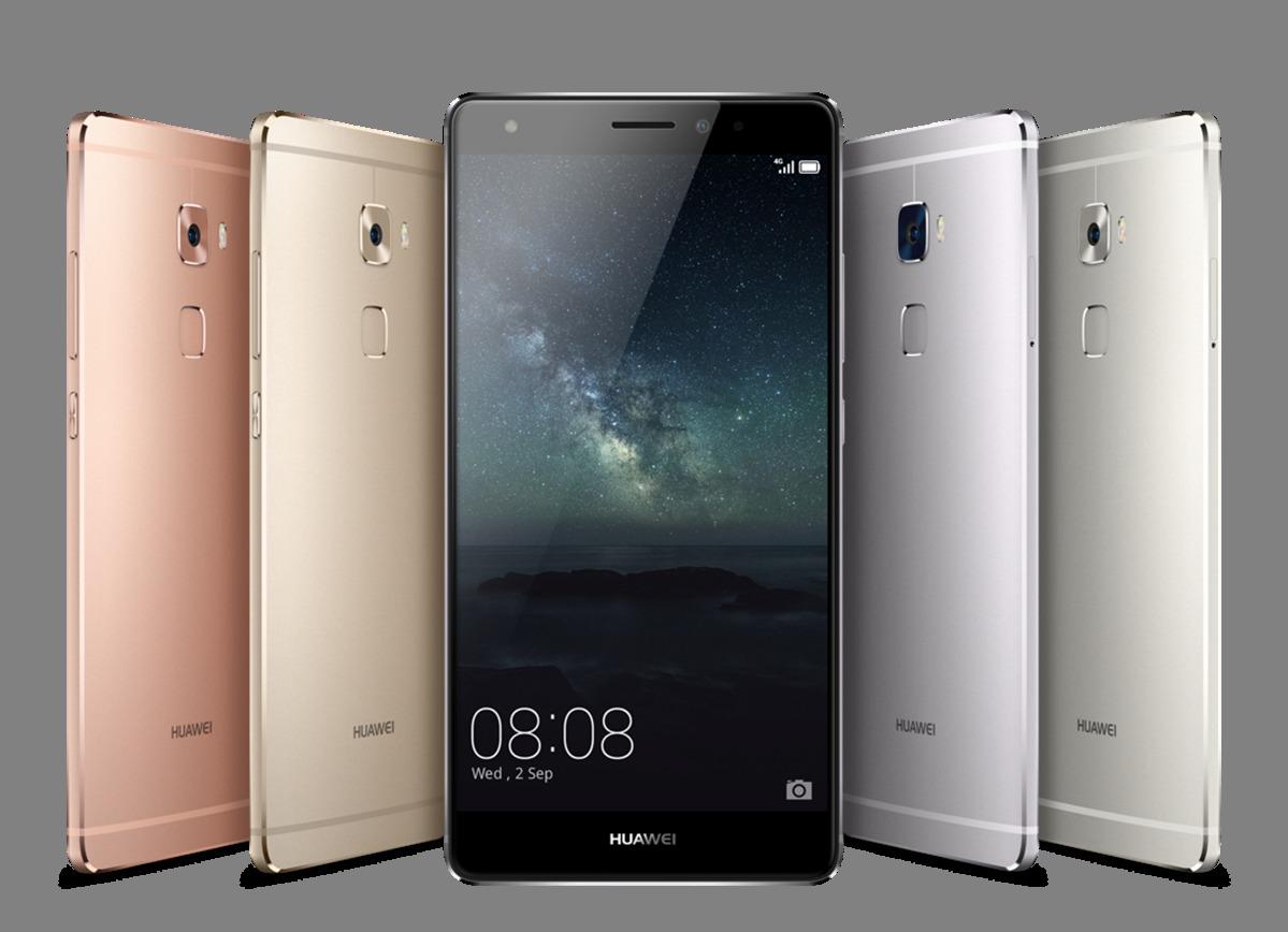 Huawei Mate S fås i flere farger. Foto: Huawei