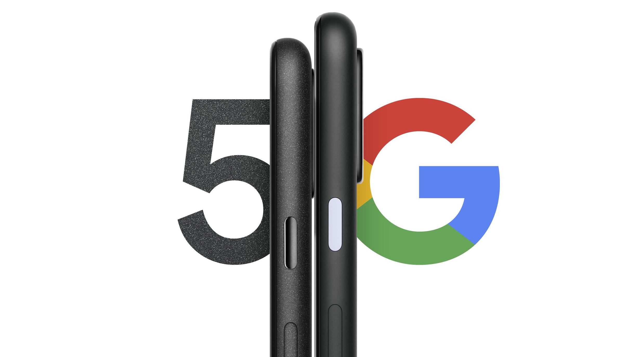 Google har sluppet dette bildet av det som skal være to nye telefoner som slippes i kveld: Pixel 5 og Pixel 4a 5G. I tillegg kommer ny Chromecast og en ny smarthøyttaler. 