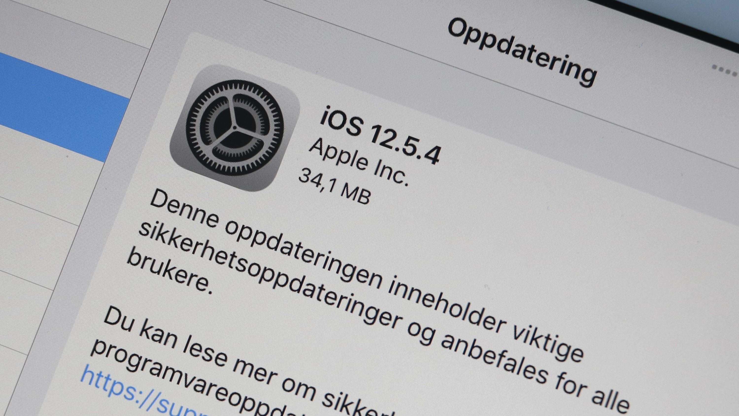 Apple slipper sikkerhetsfiks for en rekke eldre iOS-enheter