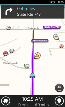 Med Waze kan du følge trafikkbildet i sanntid.