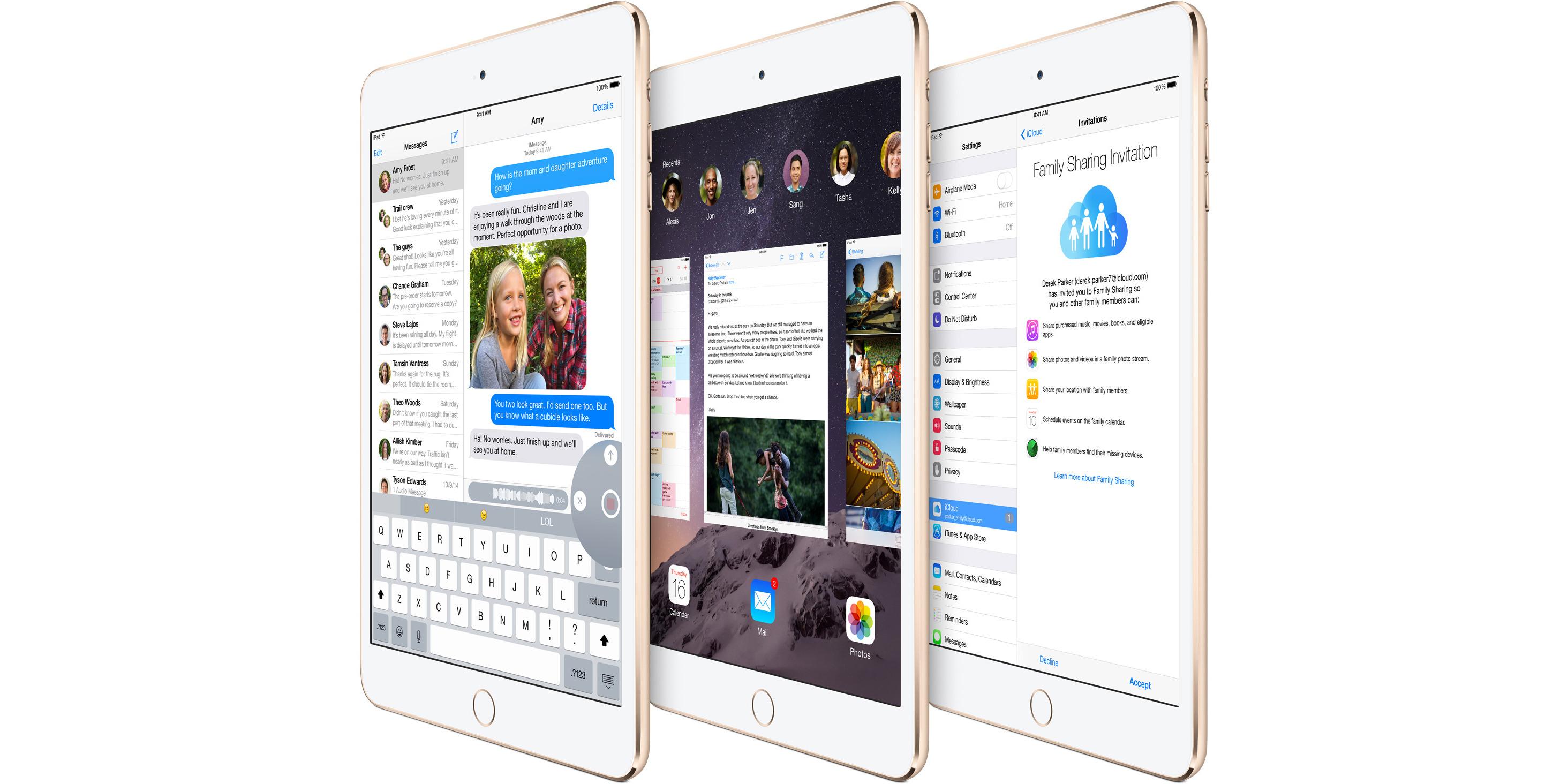iPad Mini har nå TouchID.Foto: Apple