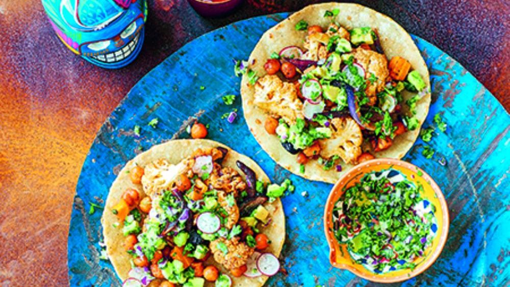 Tacos med blomkål och kikärtor