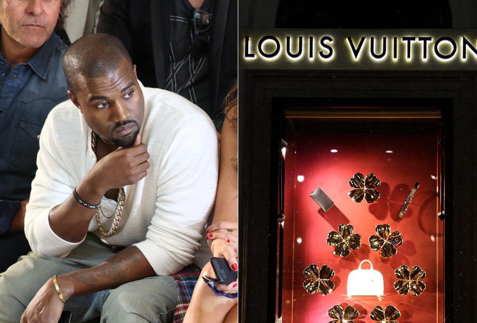 MOTELØVE: Kanye West sitter ofte på første rad når verdens mest eksklusive designere har visninger under moteukene. Nå kritiserer han imidlertid luksusmerket Louis Vuitton og andre motehus for å ha for høye priser. Foto: Getty images/ All over press
