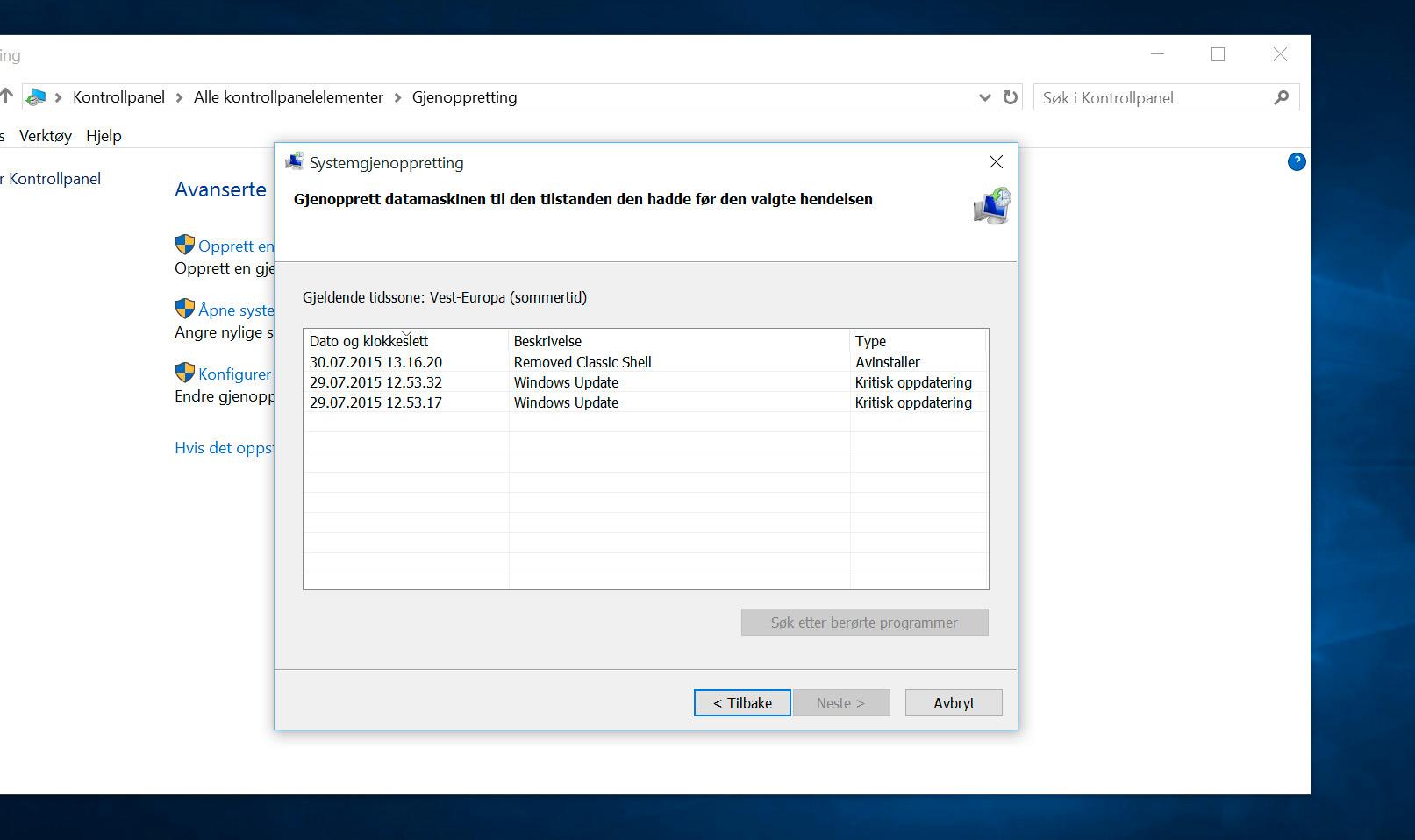 Slik ser den samme prosessen ut om du kjører Windows på norsk. Foto: Finn Jarle Kvalheim, Tek.no