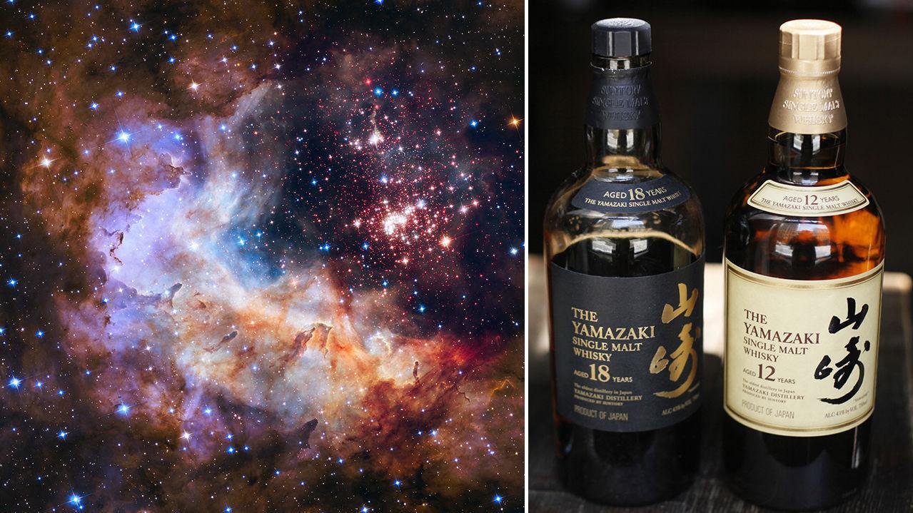 LOST IN SPACE: Neida, Suntory har nok stålkontroll på whiskyflaskene de sender til den internasjonale romstasjonen. Foto: Afp Photo/HO/European Southern Observatory/Eric Risberg/Ap